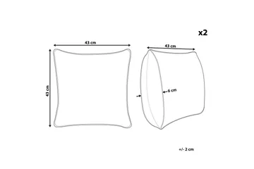 Prydnadskuddar Cynara set om 2 - Utemöbler & utemiljö - Dynor - Utomhuskuddar