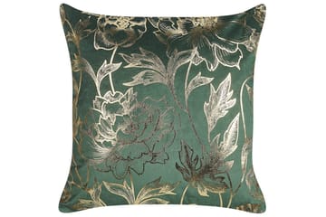 Prydnadskuddar Daffodil set om 2 Grön/guld - Grön/guld - Utemöbler & utemiljö - Dynor - Utomhuskuddar