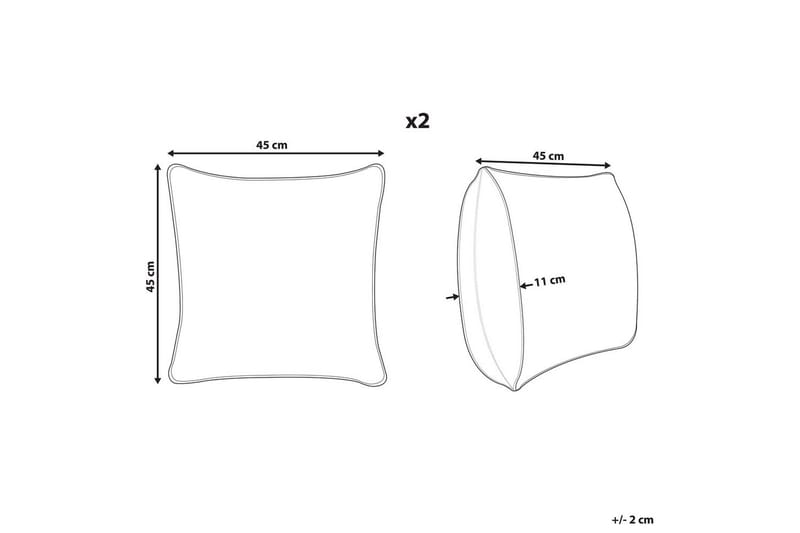 Prydnadskuddar Diascia set om 2 - Utemöbler & utemiljö - Dynor - Utomhuskuddar