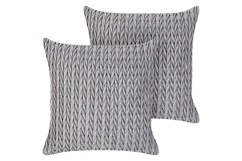 Prydnadskuddar Eclipta set om 2 Grå, Grå