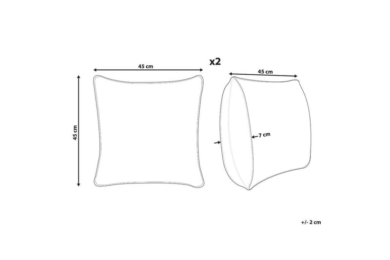 Prydnadskuddar Elettaria set om 2 - Utemöbler & utemiljö - Dynor - Utomhuskuddar