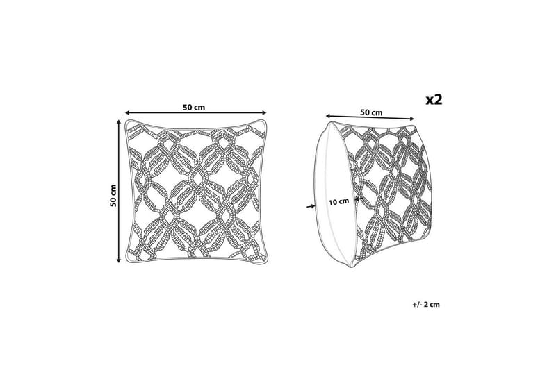 Prydnadskuddar Esenkoy set om 2 - Utemöbler & utemiljö - Dynor - Utomhuskuddar