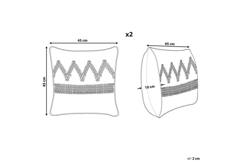 Prydnadskuddar Eytelia set om 2 - Utemöbler & utemiljö - Dynor - Utomhuskuddar