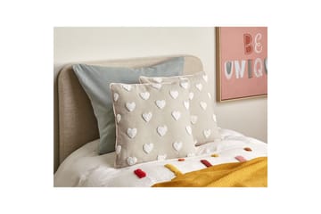 Prydnadskuddar Gazania set om 2 Beige/vit, Fyrkantig - Beige/vit, Fyrkantig - Utemöbler & utemiljö - Dynor - Utomhuskuddar