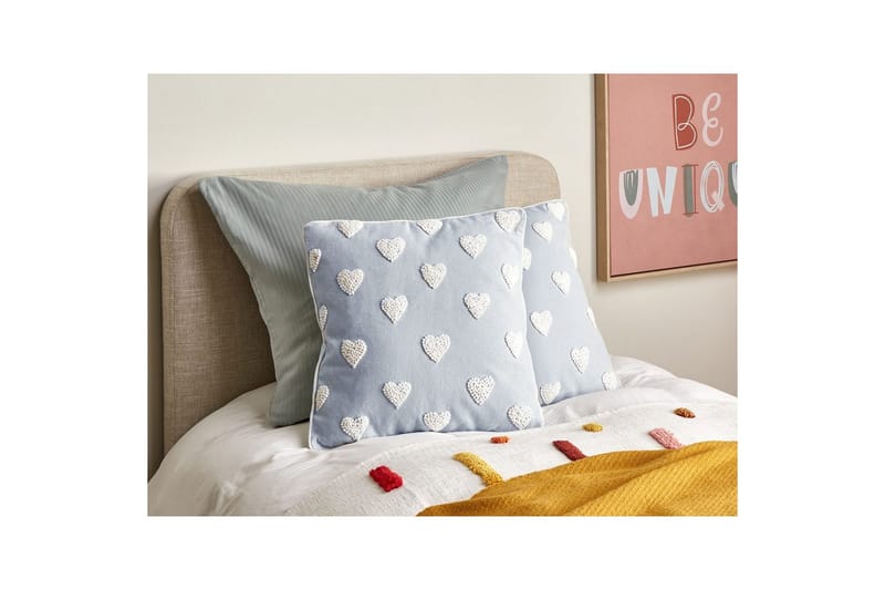 Prydnadskuddar Gazania set om 2 Grå/vit, Fyrkantig - Grå/vit, Fyrkantig - Utemöbler & utemiljö - Dynor - Utomhuskuddar