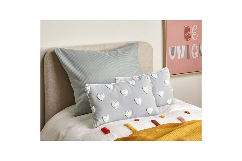 Prydnadskuddar Gazania set om 2 Grå/vit, Rektangulär - Grå/vit, Rektangulär - Utemöbler & utemiljö - Dynor - Utomhuskuddar