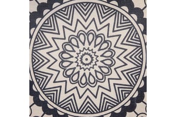 Prydnadskuddar Geranium set om 2 Beige/svart - Beige/svart - Utemöbler & utemiljö - Dynor - Utomhuskuddar