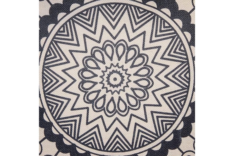 Prydnadskuddar Geranium set om 2 Beige/svart - Beige/svart - Utemöbler & utemiljö - Dynor - Utomhuskuddar