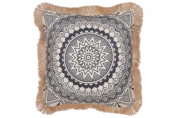 Prydnadskuddar Geranium set om 2 Beige/svart - Beige/svart - Utemöbler & utemiljö - Dynor - Utomhuskuddar