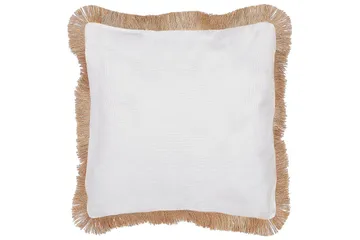 Prydnadskuddar Geranium set om 2 Beige/vit - Beige/vit - Utemöbler & utemiljö - Dynor - Utomhuskuddar