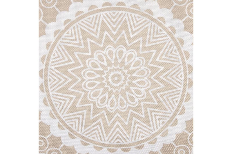 Prydnadskuddar Geranium set om 2 Beige/vit - Beige/vit - Utemöbler & utemiljö - Dynor - Utomhuskuddar