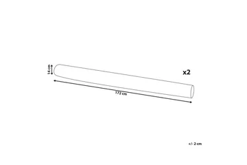 Prydnadskuddar Gladiolus set om 2 Vit - Vit - Utemöbler & utemiljö - Dynor - Utomhuskuddar