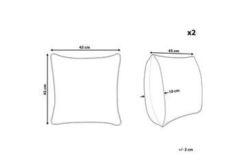 Prydnadskuddar Gomphrena set om 2 - Utemöbler & utemiljö - Dynor - Utomhuskuddar