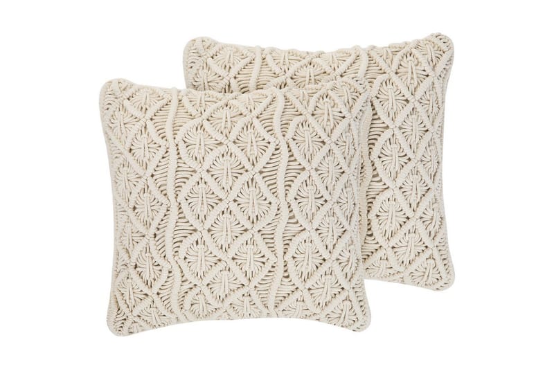 Prydnadskuddar Goreme set om 2 Beige - Beige - Utemöbler & utemiljö - Dynor - Utomhuskuddar