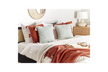 Prydnadskuddar Hakone set om 2 Grön/beige, Fyrkantig - Grön/beige, Fyrkantig - Utemöbler & utemiljö - Dynor - Utomhuskuddar