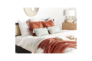 Prydnadskuddar Hakone set om 2 Grön/beige, Rektangulär - Grön/beige, Rektangulär - Utemöbler & utemiljö - Dynor - Utomhuskuddar