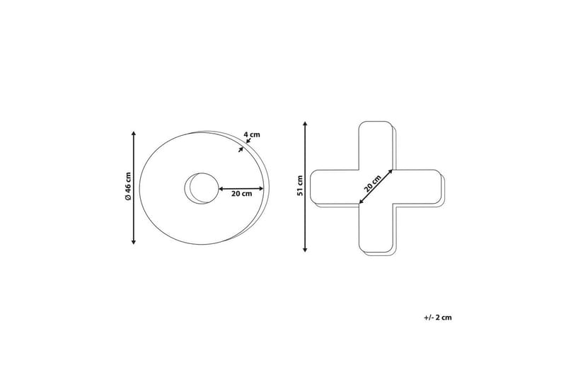 Prydnadskuddar Hesperis set om 2 Beige - Beige - Utemöbler & utemiljö - Dynor - Utomhuskuddar