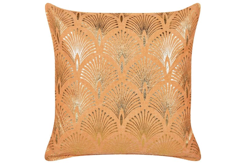 Prydnadskuddar Hoya set om 2 Orange/guld - Orange/guld - Utemöbler & utemiljö - Dynor - Sittdyna & ryggdyna utemöbler