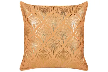 Prydnadskuddar Hoya set om 2 Orange/guld - Orange/guld - Utemöbler & utemiljö - Dynor - Utomhuskuddar