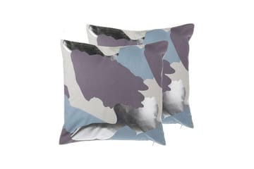 Prydnadskuddar Ixia set om 2 Flerfärgad/lila/vit/silver/blå - Flerfärgad/lila/vit/silver/blå - Utemöbler & utemiljö - Dynor - Utomhuskuddar