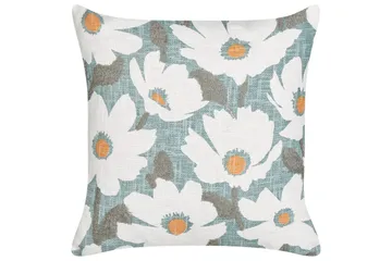 Prydnadskuddar Jatropha set om 2 Blå/vit/grön/orange - Blå/vit/grön/orange - Utemöbler & utemiljö - Dynor - Utomhuskuddar