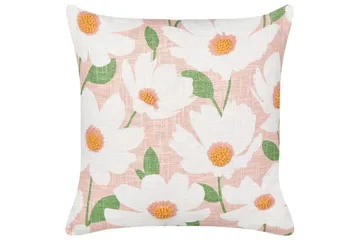 Prydnadskuddar Jatropha set om 2 Rosa/vit/grön/orange - Rosa/vit/grön/orange - Utemöbler & utemiljö - Dynor - Utomhuskuddar