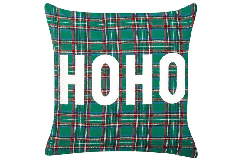 Prydnadskuddar Joycandy set om 2 Grön/Röd/Svart/Vit, Fyrkantig - Grön/Röd/Svart/Vit, Fyrkantig - Utemöbler & utemiljö - Dynor - Utomhuskuddar