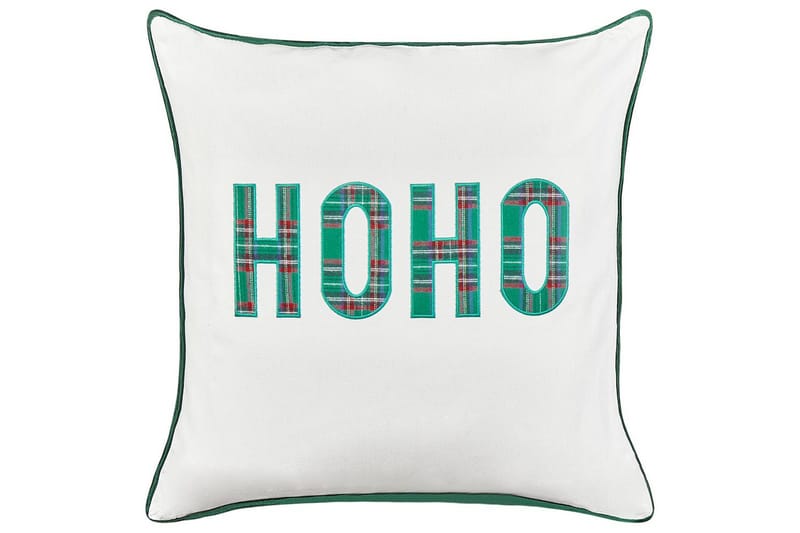 Prydnadskuddar Joycandy set om 2 Vit/Röd/Grön, Fyrkantig - Vit/Röd/Grön, Fyrkantig - Utemöbler & utemiljö - Dynor - Utomhuskuddar