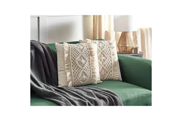 Prydnadskuddar Kalam set om 2 Beige - Beige - Utemöbler & utemiljö - Dynor - Utomhuskuddar