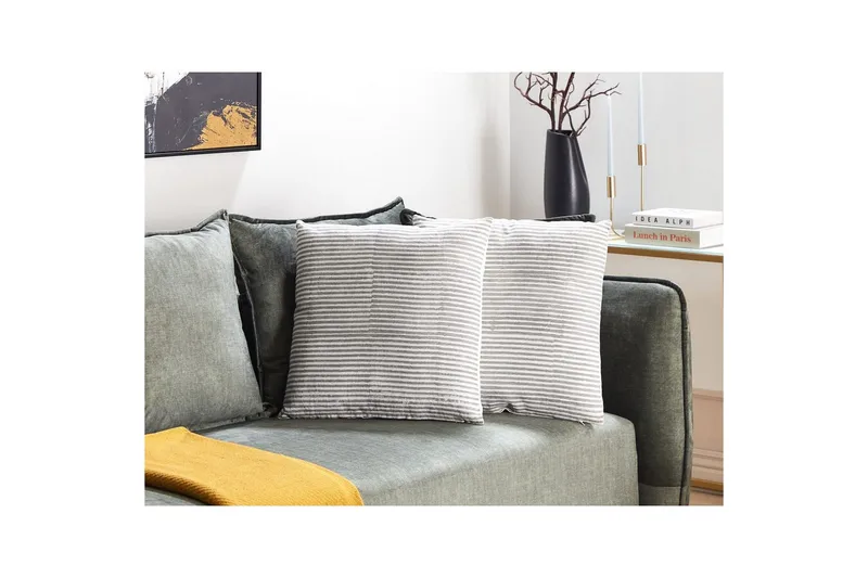 Prydnadskuddar Kanpas set om 2 - Utemöbler & utemiljö - Dynor - Utomhuskuddar