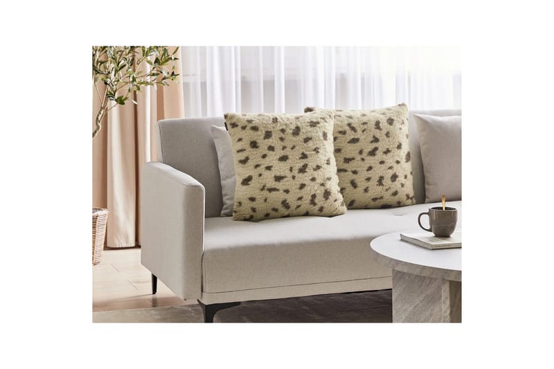 Prydnadskuddar Kasra set om 2 Beige - Beige - Textil & mattor - Kudde & kuddfodral - Prydnadskudde & soffkudde