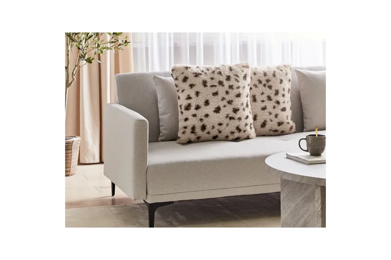 Prydnadskuddar Kasra set om 2 Ljusbeige - Ljusbeige - Textil & mattor - Kudde & kuddfodral - Prydnadskudde & soffkudde