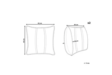 Prydnadskuddar Kavalam set om 2 - Utemöbler & utemiljö - Dynor - Utomhuskuddar