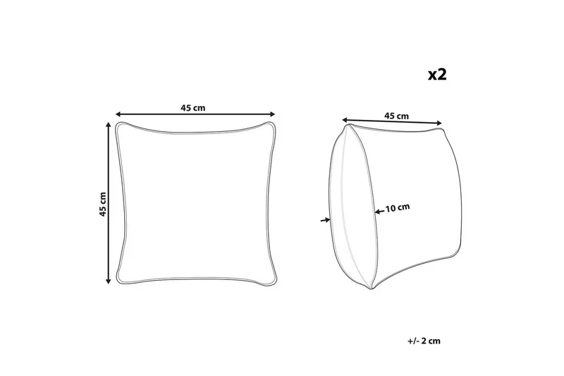 Prydnadskuddar Lagurus set om 2 - Utemöbler & utemiljö - Dynor - Utomhuskuddar