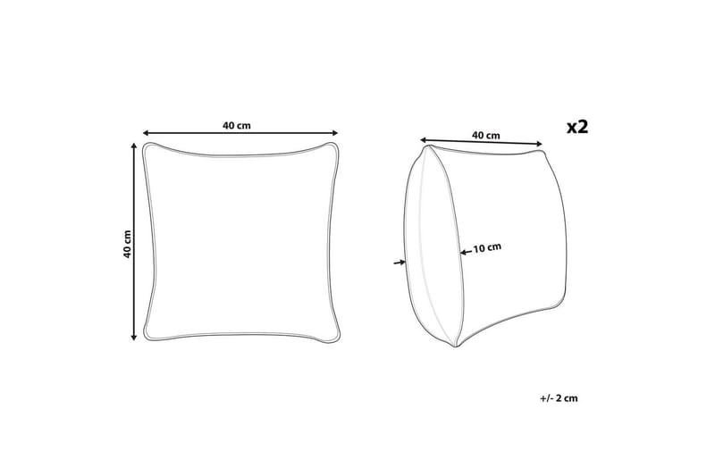 Prydnadskuddar Lalam set om 2 - Textil & mattor - Kudde & kuddfodral - Prydnadskudde & soffkudde