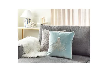 Prydnadskuddar Laminaria Blå/Silver - Blå/Silver - Utemöbler & utemiljö - Dynor - Utomhuskuddar