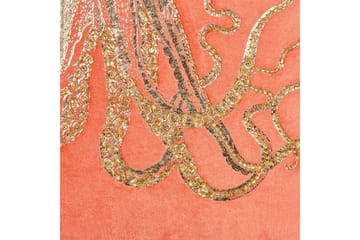 Prydnadskuddar Laminaria Rött/guld - Rött/guld - Utemöbler & utemiljö - Dynor - Utomhuskuddar