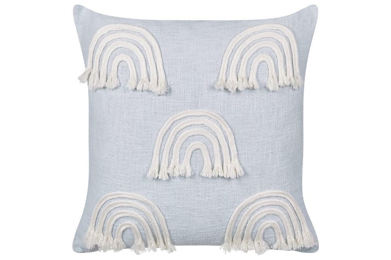 Prydnadskuddar Leea set om 2 Blå/Vit - Blå/Vit - Utemöbler & utemiljö - Dynor - Utomhuskuddar