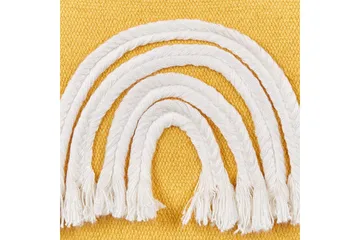 Prydnadskuddar Leea set om 2 Gul/Vit - Gul/Vit - Utemöbler & utemiljö - Dynor - Utomhuskuddar