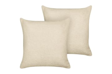 Prydnadskuddar Leuzea set om 2 Beige, 45x45 cm