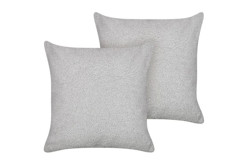 Prydnadskuddar Leuzea set om 2 Grå, 45x45 cm, Grå, 45x45 cm