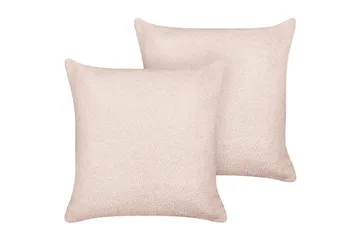 Prydnadskuddar Leuzea set om 2 Rosa, 45x45 cm