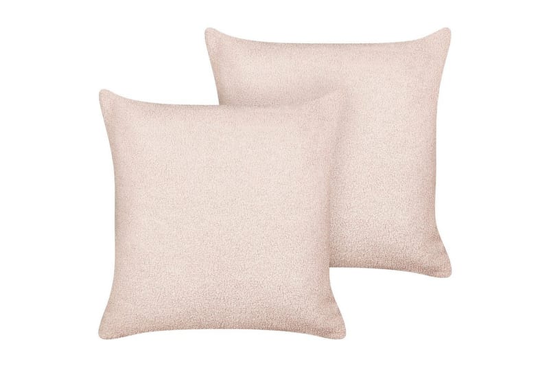 Prydnadskuddar Leuzea set om 2 Rosa, 45x45 cm - Rosa, 45x45 cm - Utemöbler & utemiljö - Dynor - Utomhuskuddar