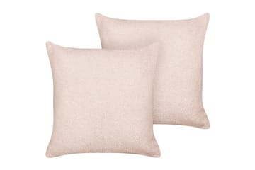 Prydnadskuddar Leuzea set om 2 Rosa, 45x45 cm
