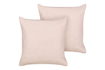 Prydnadskuddar Leuzea set om 2 Rosa, 60x60 cm