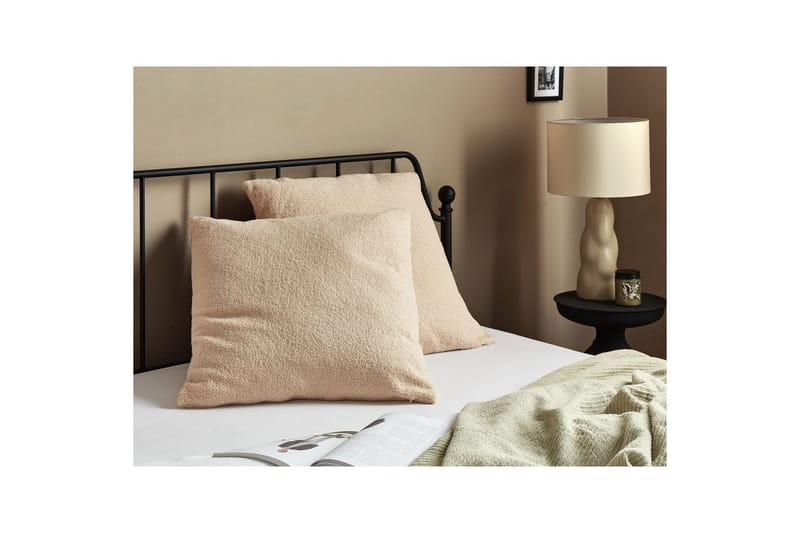 Prydnadskuddar Leuzea set om 2 Sandbeige, 60x60 cm - Sandbeige, 60x60 cm - Utemöbler & utemiljö - Dynor - Utomhuskuddar
