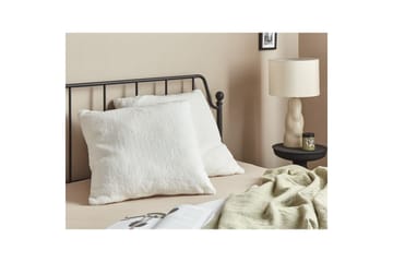 Prydnadskuddar Leuzea set om 2 Vit, 60x60 cm - Vit, 60x60 cm - Utemöbler & utemiljö - Dynor - Utomhuskuddar