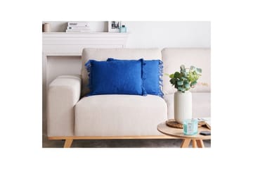 Prydnadskuddar Maba set om 2 Blå - Blå - Utemöbler & utemiljö - Dynor - Utomhuskuddar