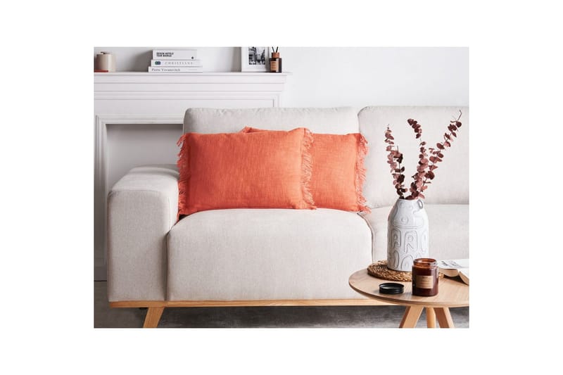 Prydnadskuddar Maba set om 2 Orange - Orange - Utemöbler & utemiljö - Dynor - Utomhuskuddar