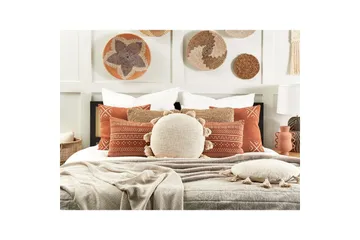 Prydnadskuddar Madia set om 2 Beige - Beige - Utemöbler & utemiljö - Dynor - Utomhuskuddar